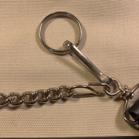 NWOT Leather large wallet on a chain, Motocycle - Picture 3 of 16